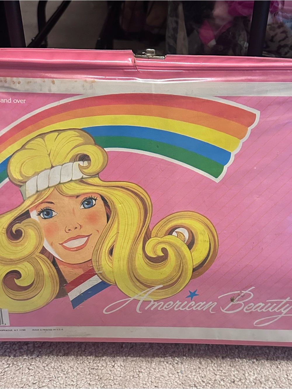 Vintage American Beauty Doll Carrying Case